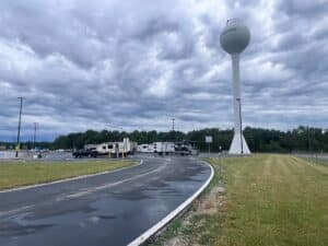 Rest Stop RV Plug In, Ohio, USA 